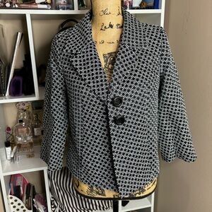 Alfani geometric print blazer